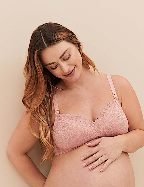 2pk Lace & Mesh Nursing Bras B-H