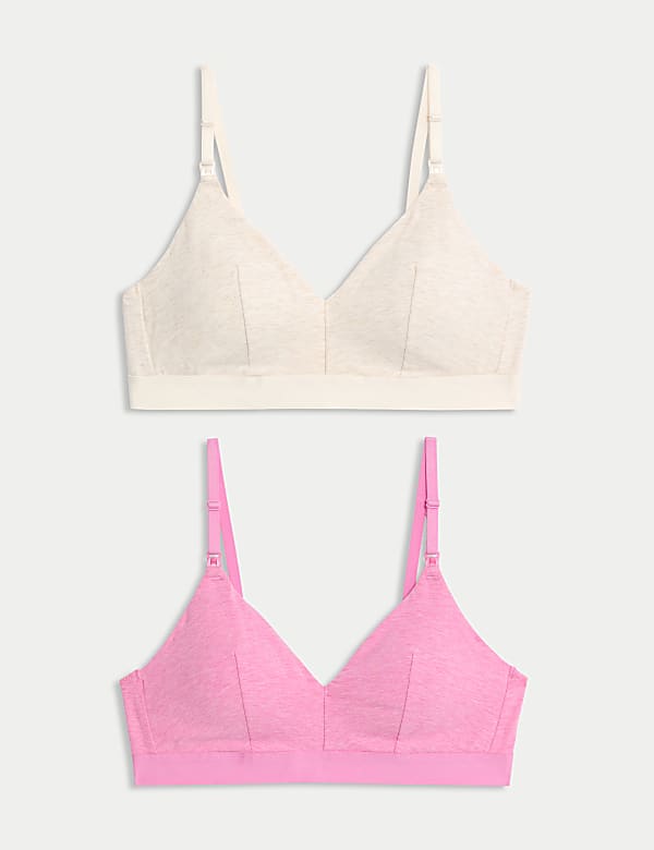 2pk Non Wired Nursing Bras A-D - US