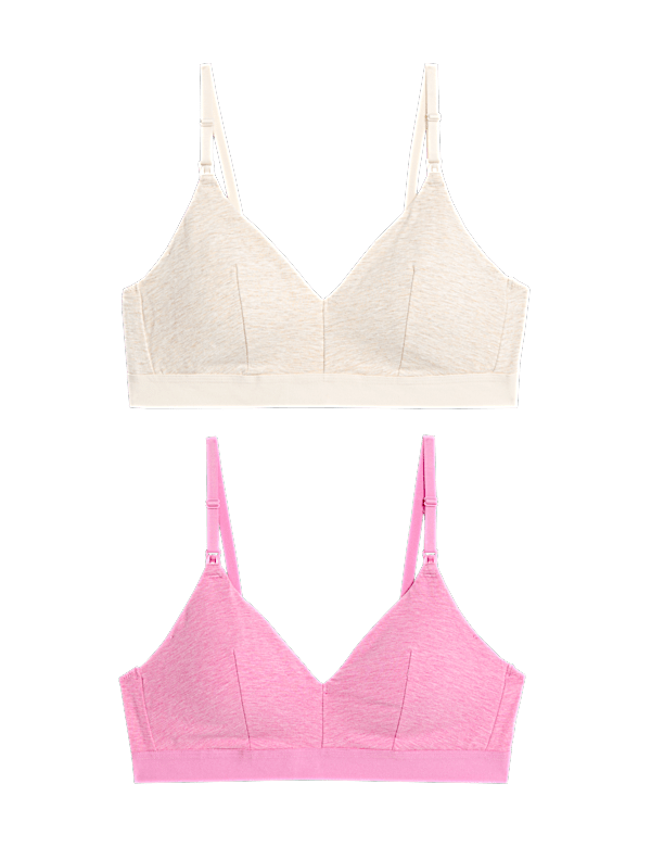 2pk Non Wired Nursing Bras A-D