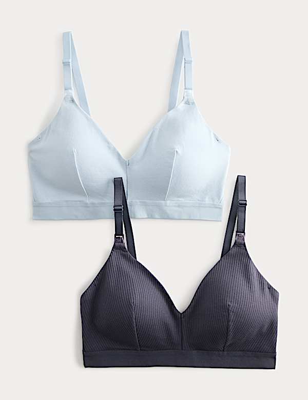2pk Non Wired Nursing Bras A-D