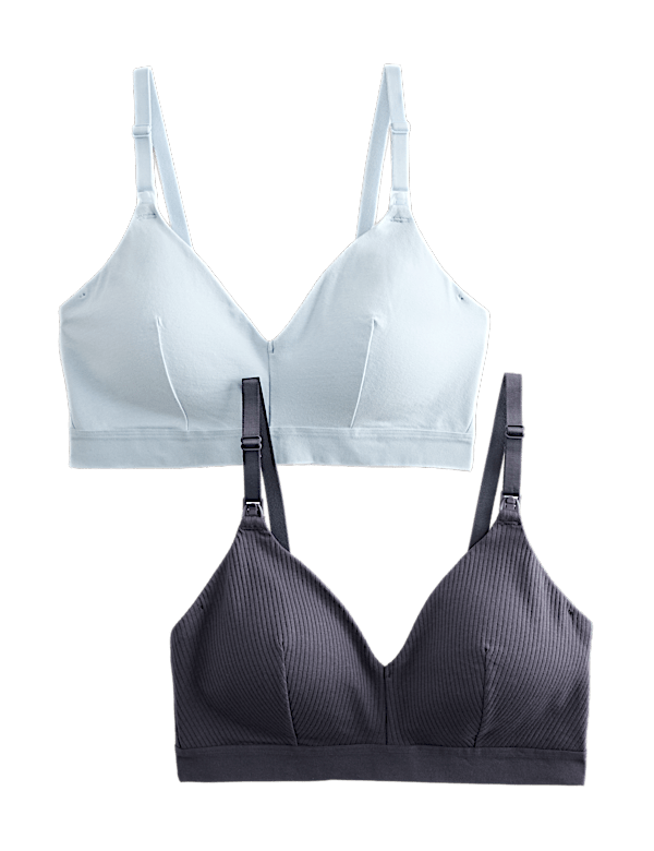 2pk Non Wired Nursing Bras A-D