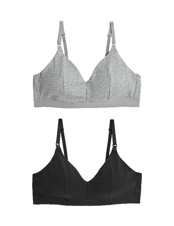 2pk Non Wired Nursing Bras A-D