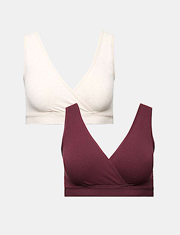 2pk Lounge Nursing Maternity Bras