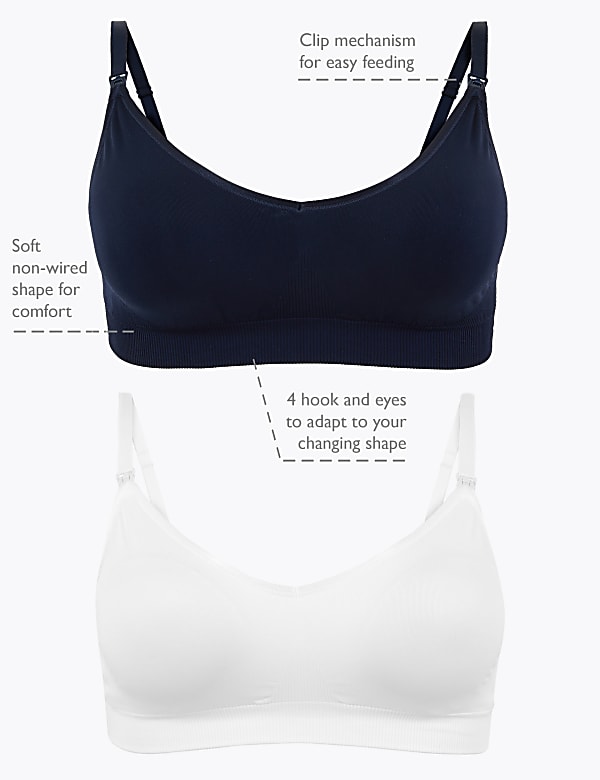 2pk Seamless Full Cup Nursing Bras