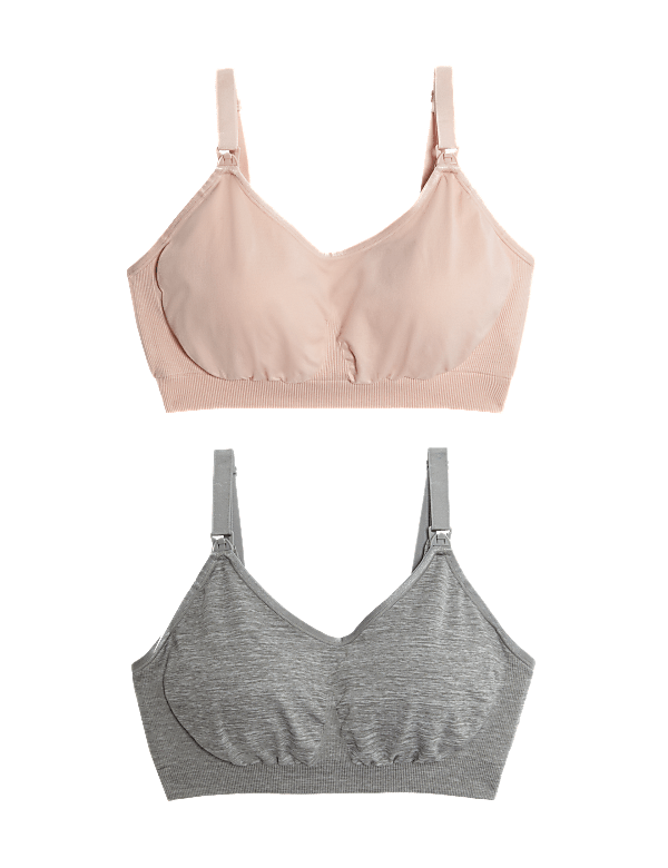 2pk Seamless Full Cup Nursing Bras