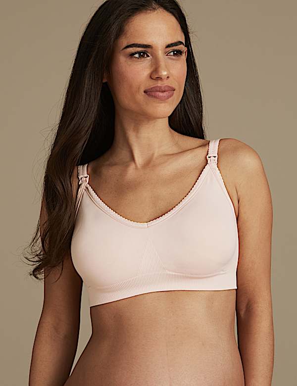 2 Pack Seamfree Maternity Padded Full Cup Bras