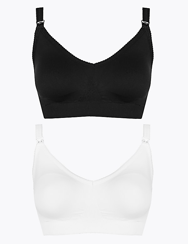 2 Pack Maternity Seamfree Padded Full Cup Bras