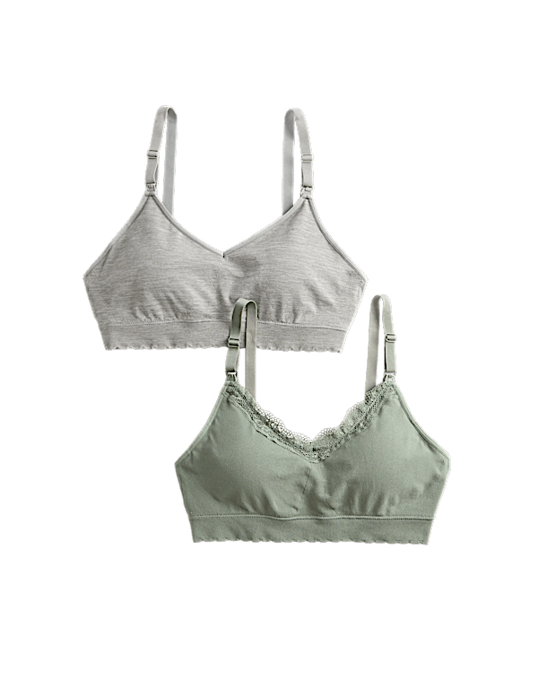 2pk Seamless Non Wired Maternity Nursing Bras
