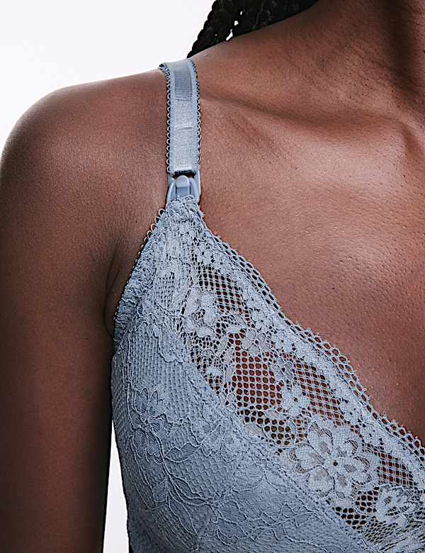 Jasmine Lace Non Wired Maternity Nursing Bra B-H