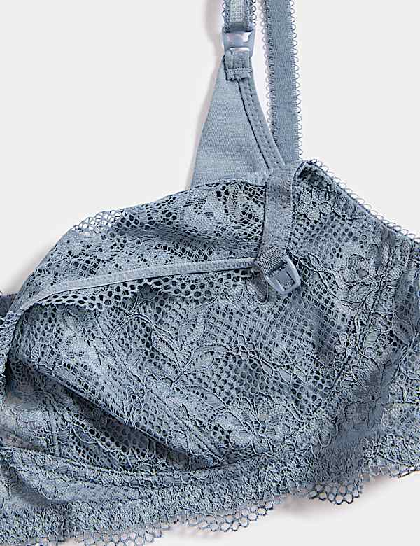 Jasmine Lace Non Wired Maternity Nursing Bra B-H