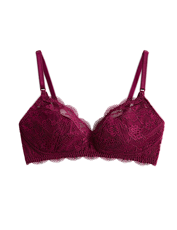 Jasmine Lace Non Wired Maternity Nursing Bra B-H