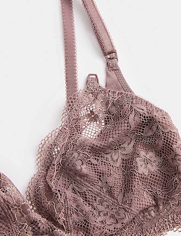 Jasmine Lace Non Wired Maternity Nursing Bra B-H