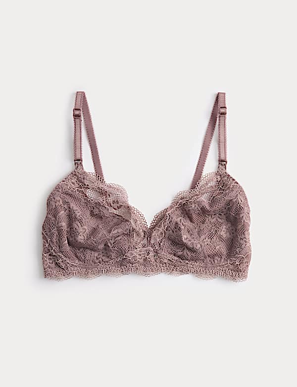 Jasmine Lace Non Wired Maternity Nursing Bra B-H - IL