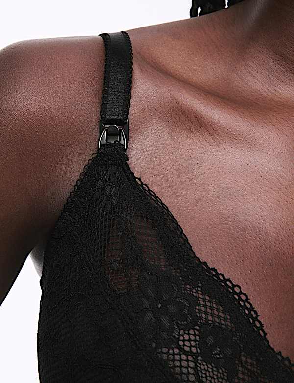 Jasmine Lace Non Wired Maternity Nursing Bra B-H