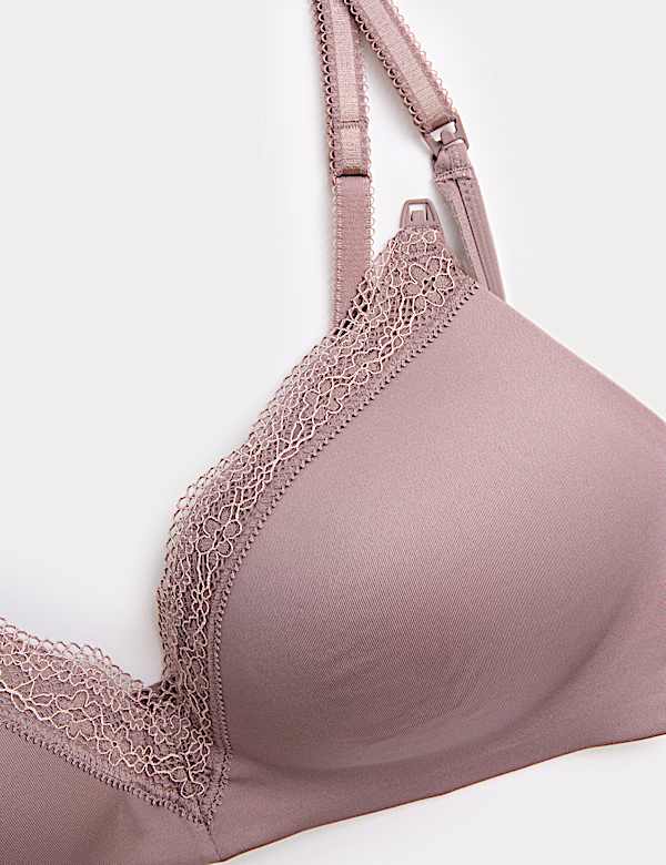 2pk Jasmine Lace Trim Maternity Nursing Bra B-G