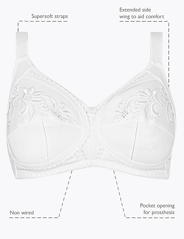 Total Support Post Surgery Non-Wired Full Cup Bra A-G