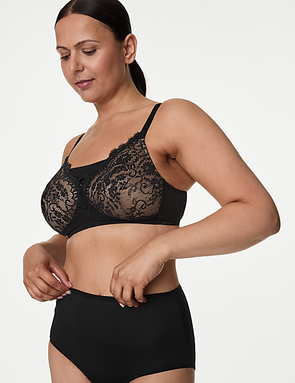 Lace Non Wired Post Surgery Bra A-E - LU