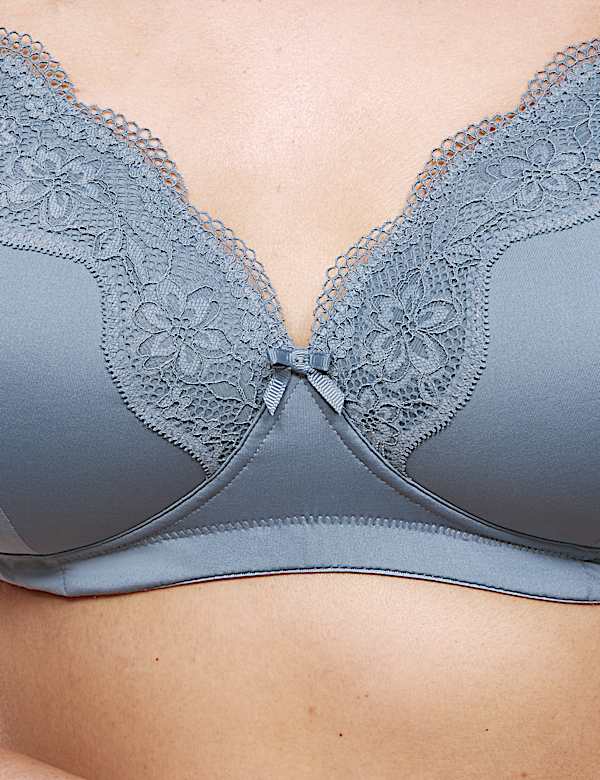 Jasmine Lace Non Wired Post Surgery Bra (A-E) - US