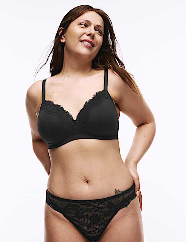 Jasmine Lace Post Surgery Bra A-E - EE