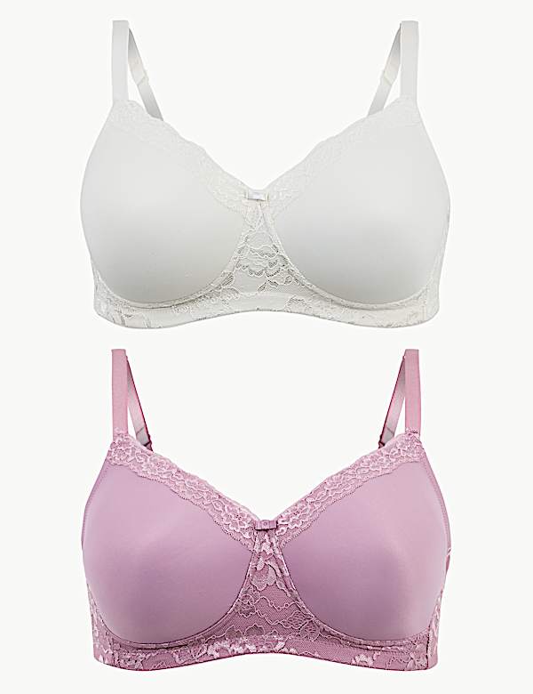 2pk Post Surgery Full Cup Bras A-E