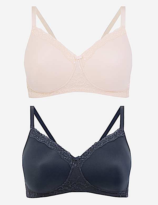 2pk Post Surgery Full Cup Bras A-E
