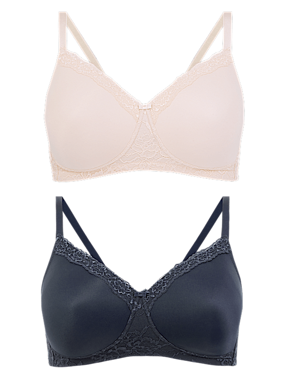 2pk Post Surgery Full Cup Bras A-E
