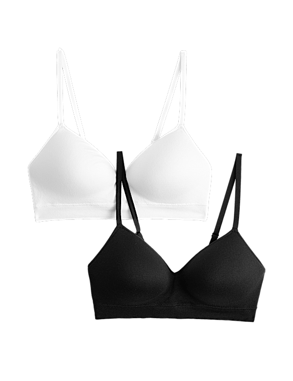 2 Pack Seamless Non Wired Full Cup Bras