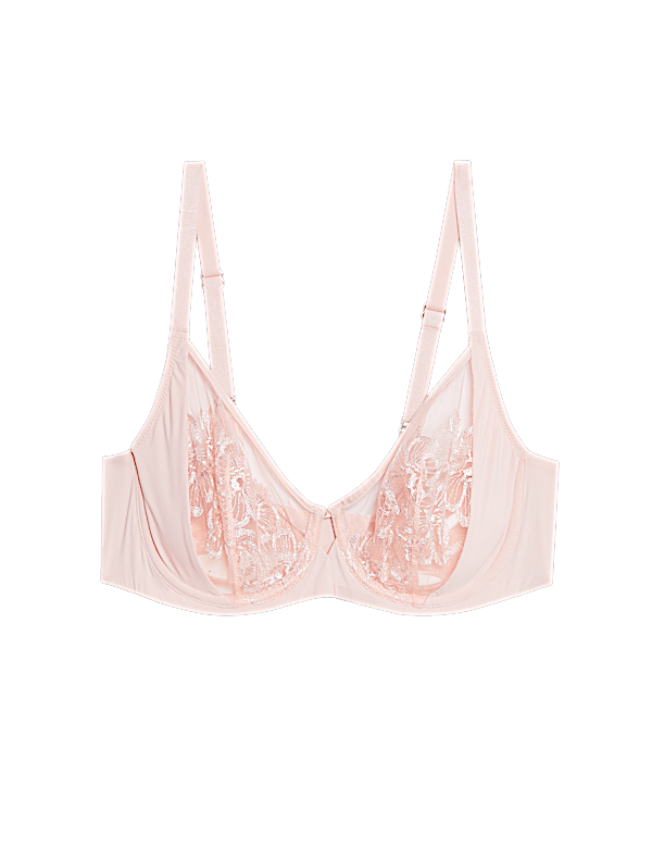 Embrace Embroidered Wired Full Cup Bra A-E