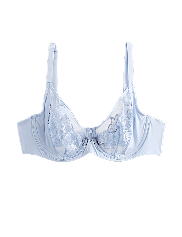 Embrace Embroidered Wired Full Cup Bra A-E