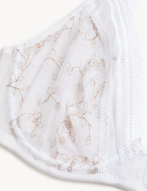 Archive Embroidery Wired Plunge Bra