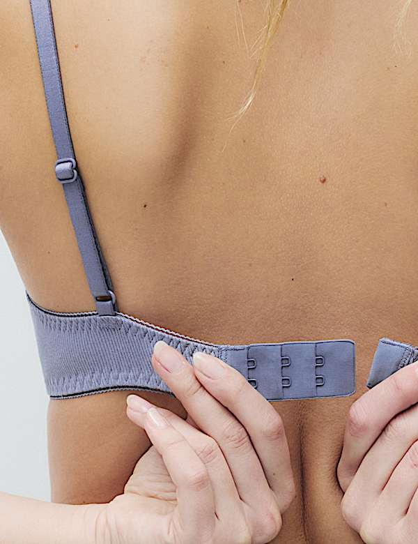 2 Pack Ribbed Wired Demi Cup Bras (A-E) - RO