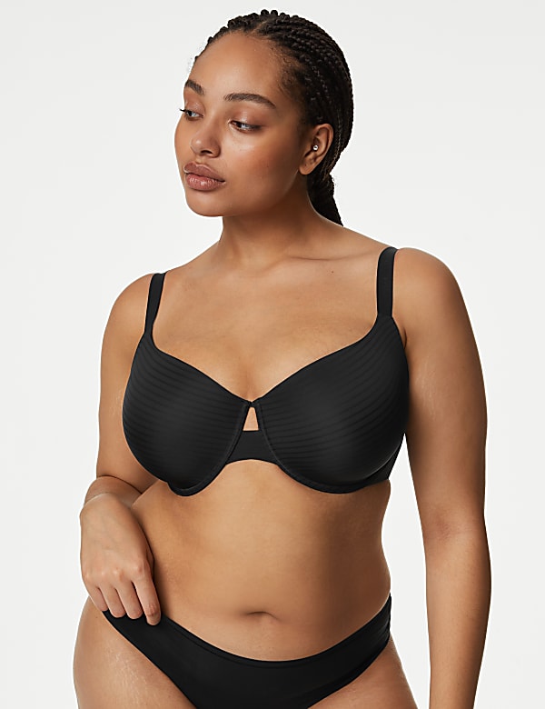 Shape Define™ Striped Wired T-Shirt Bra A-E