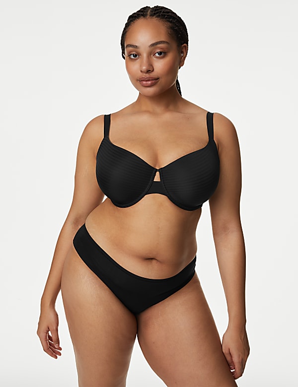 Shape Define™ Striped Wired T-Shirt Bra A-E