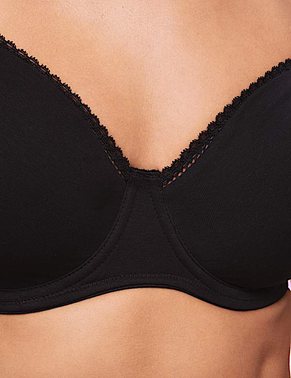 3pk Cotton Rich Wired Full Cup Bra A-E