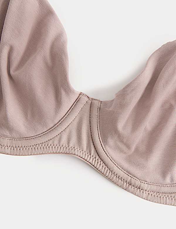 3 Pack Cotton Rich Wired Full Cup Bras (A-E)