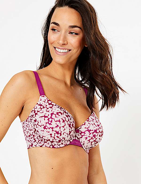 Flexifit&trade; Floral Full Cup T-Shirt Bra A-E