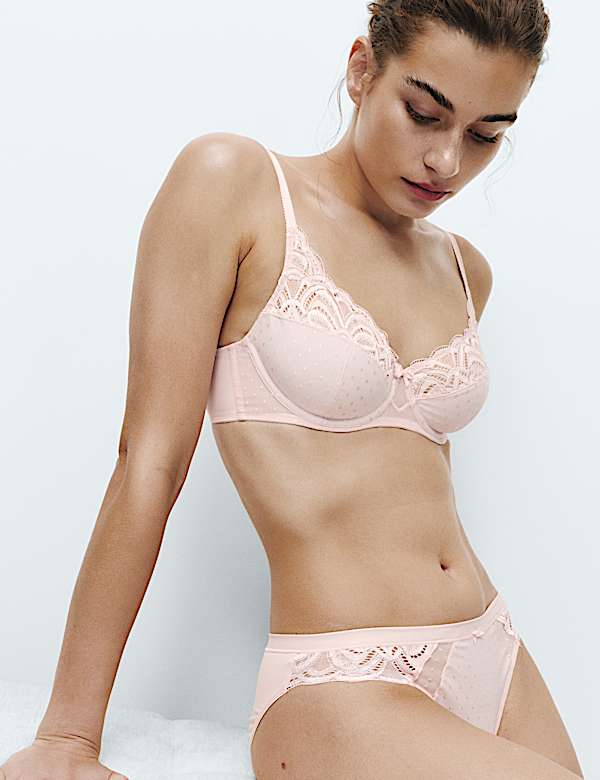 2 Pack Amelia Lace Wired Full Cup Bra (A-E) - LT