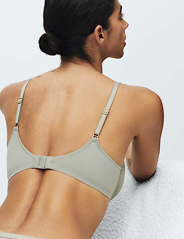 Amelia Lace Wired Full Cup Bra (A-E) - GR