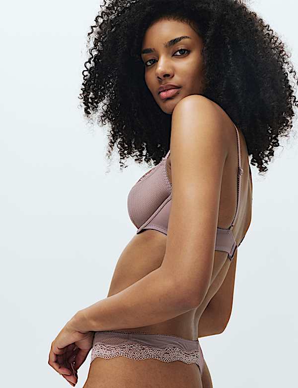 2 Pack Jasmine Lace Wired Balcony Bras (A-E) - FI