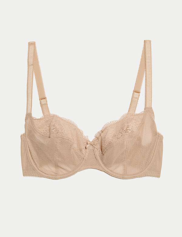 Jasmine Lace Wired Balcony Bra A-E - BN
