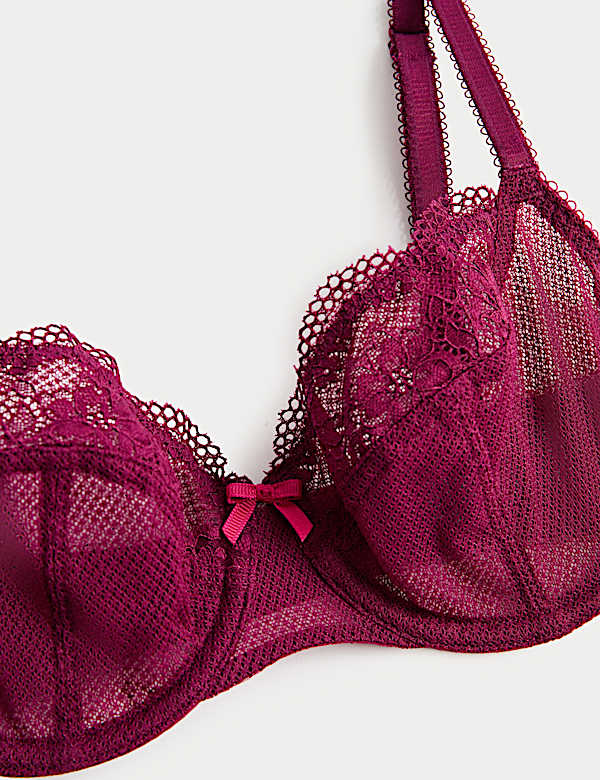Jasmine Lace Wired Balcony Bra A-E