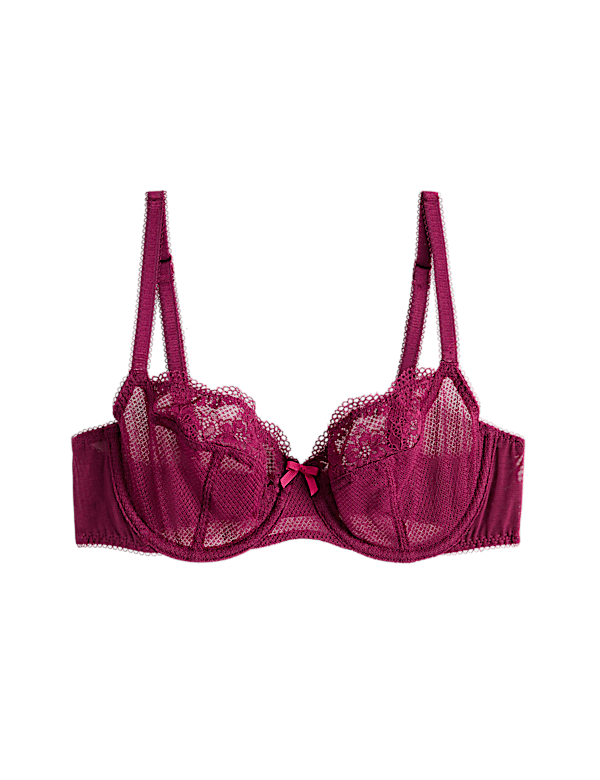Jasmine Lace Wired Balcony Bra A-E