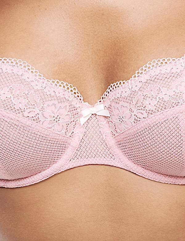 Jasmine Lace Wired Balcony Bra A-E