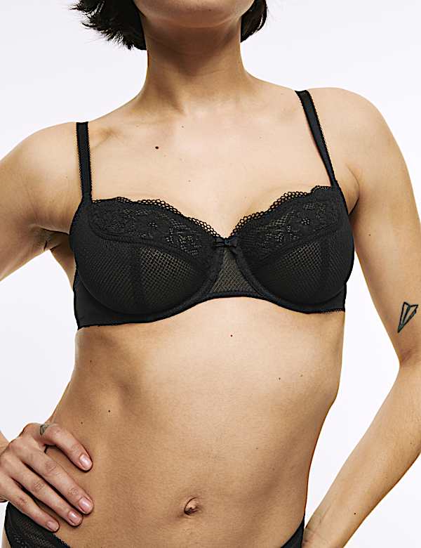 Jasmine Lace Wired Balcony Bra A-E