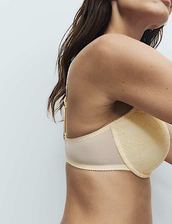 2 Pack Jasmine Lace Wired Demi Cup Bras (A-E) - DK