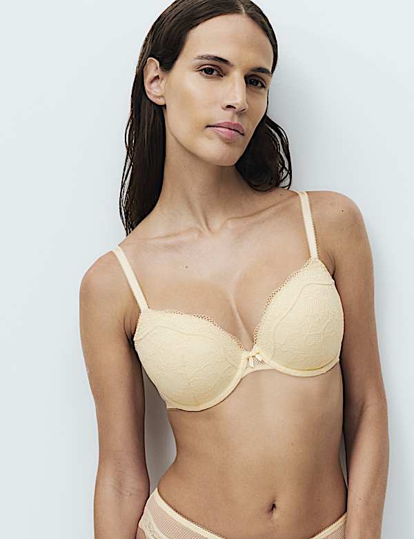 2 Pack Jasmine Lace Wired Demi Cup Bras (A-E) - DK