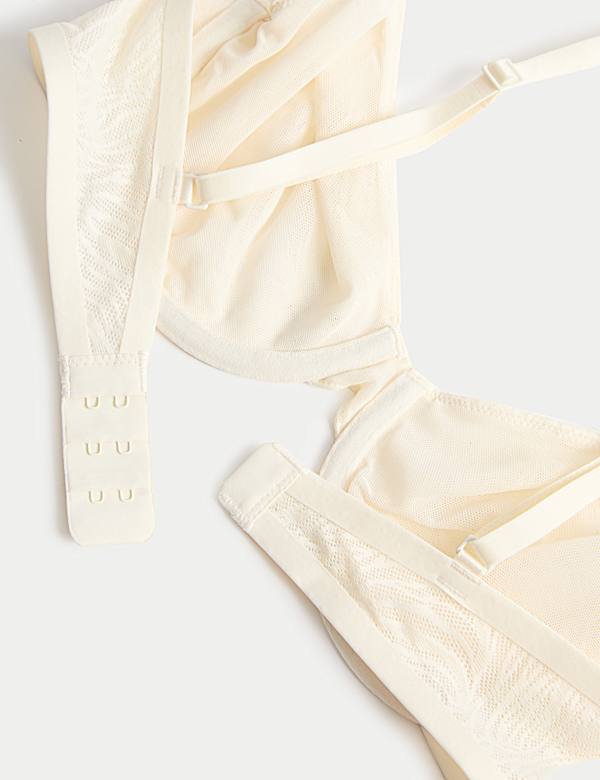 Body Lace Wired Demi Cup Bra A-E