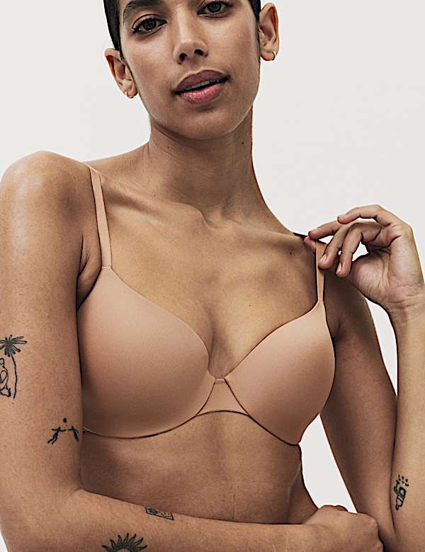 Body Invisibles&trade; Padded Wired Demi Cup Bra (A&ndash;E)