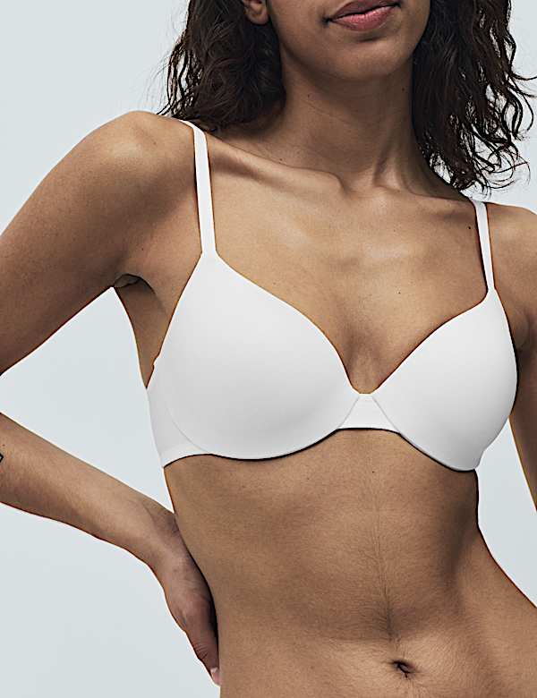 Body Invisibles&trade; Padded Wired Demi Cup Bra A&ndash;E