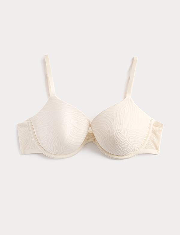 Body Lace Wired Demi Cup Bra A-E - GR